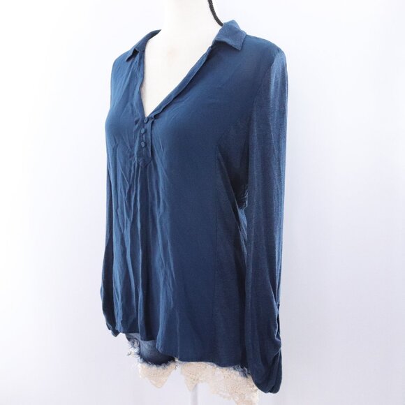 Anthropologie Postmark | V Neck Long Sleeve Top Medium - Picture 1 of 7